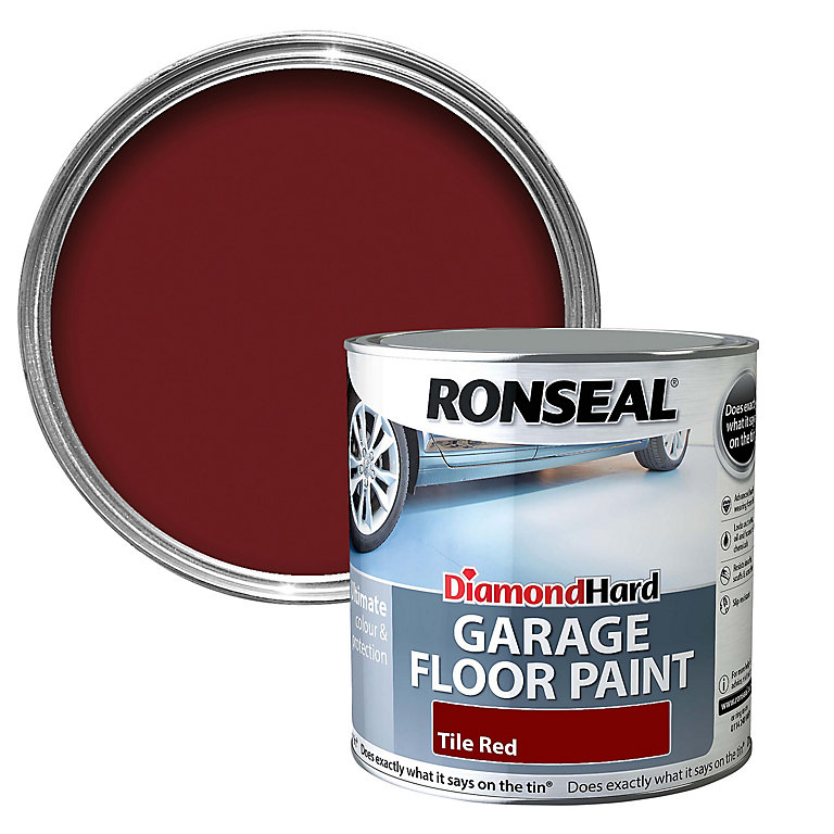 RONSEAL Diamond Hard GARAGE FLOOR Paint 2.5L - TILE RED